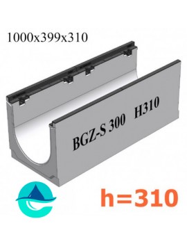 BGZ-S DN300 H310 лоток бетонный водоотводный 