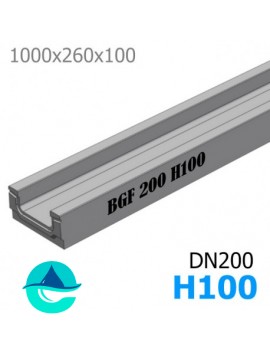 BGF DN200 H100 лоток бетонный водоотводный 