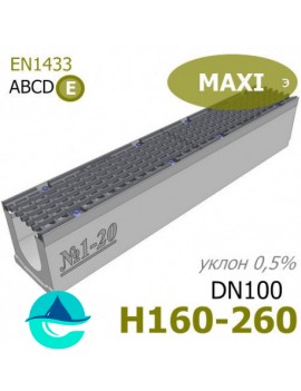 MAXI DN100 лоток бетонный водоотводный с уклоном