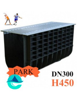 ЛВП DN300 H450 PARK лоток пластиковый водоотводный с решеткой