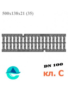 РВ-10.13,5.50 Gidrolica Pro пластиковая решетка щелевая